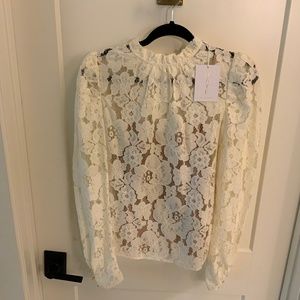 Brand new lace top with nude cami underneath